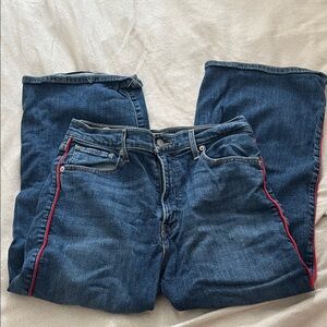 Levi’s mile high cropped jeans